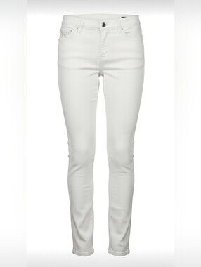 White House Black Market Women's White Slim Jeans